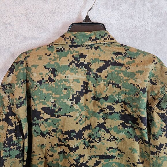 USMC Digital Woodland Camo Combat Jacket Size Medium BDU Cargo gorpcore outdoor - Picture 4 of 15